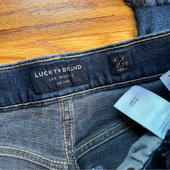 Lucky Brand high rise skinny Bridgette jeans size 4 / 27 ankle - Picture 5 of 7